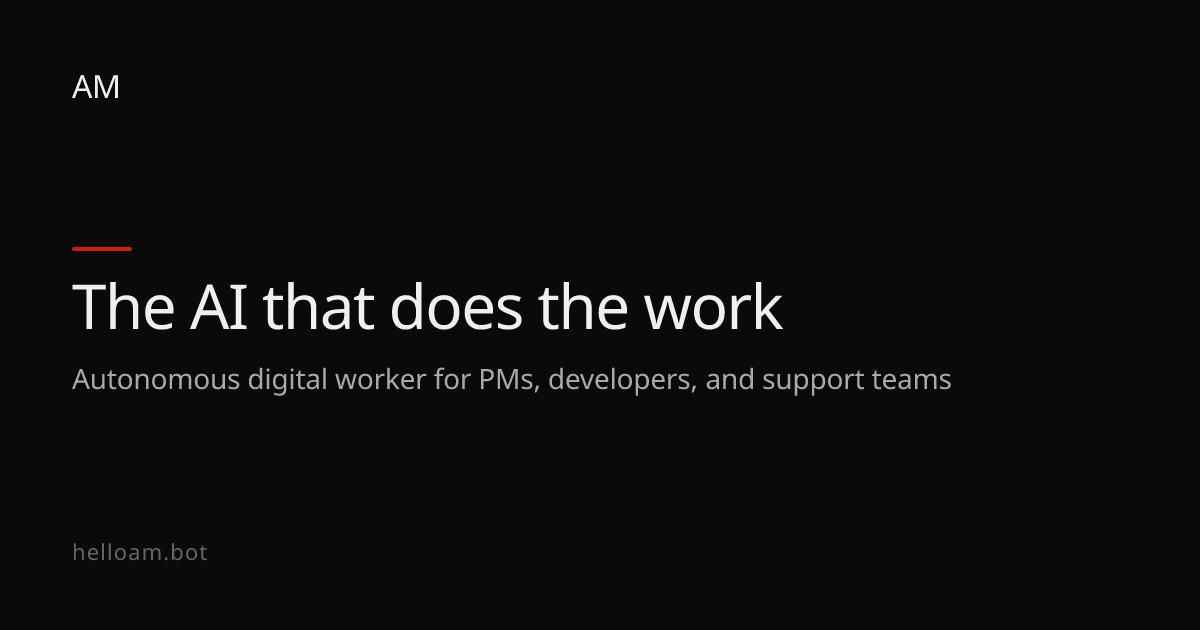 AM — Local AI Assistant for Teams | helloam.bot